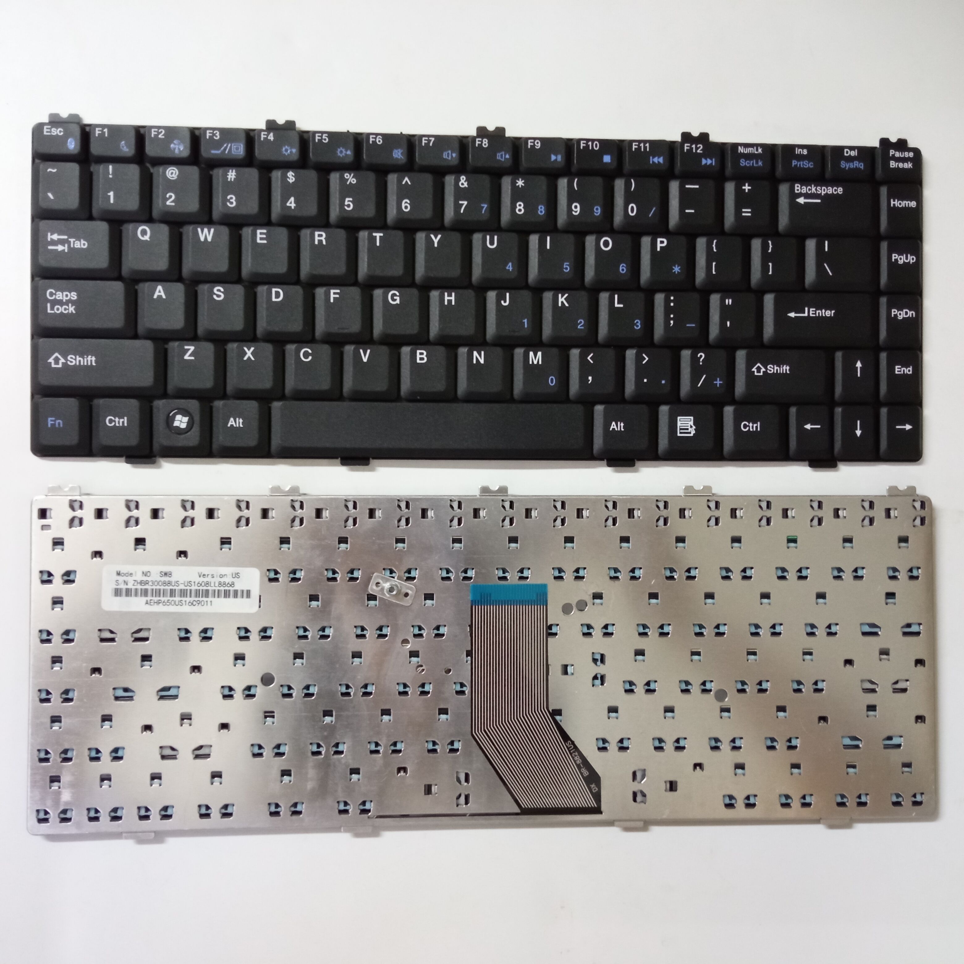 Picture of New Replacement Laptop Keyboard For HASEE SW8 BLACK (OEM) US Layout